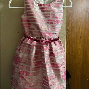 Pink Striped Kids Dress